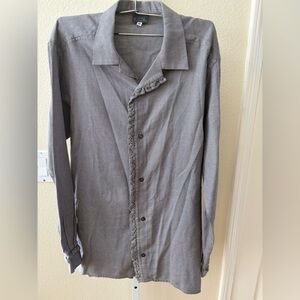 Vintage Versus by Versace Slanted Striped Long Sleeve Button Down - Size 32